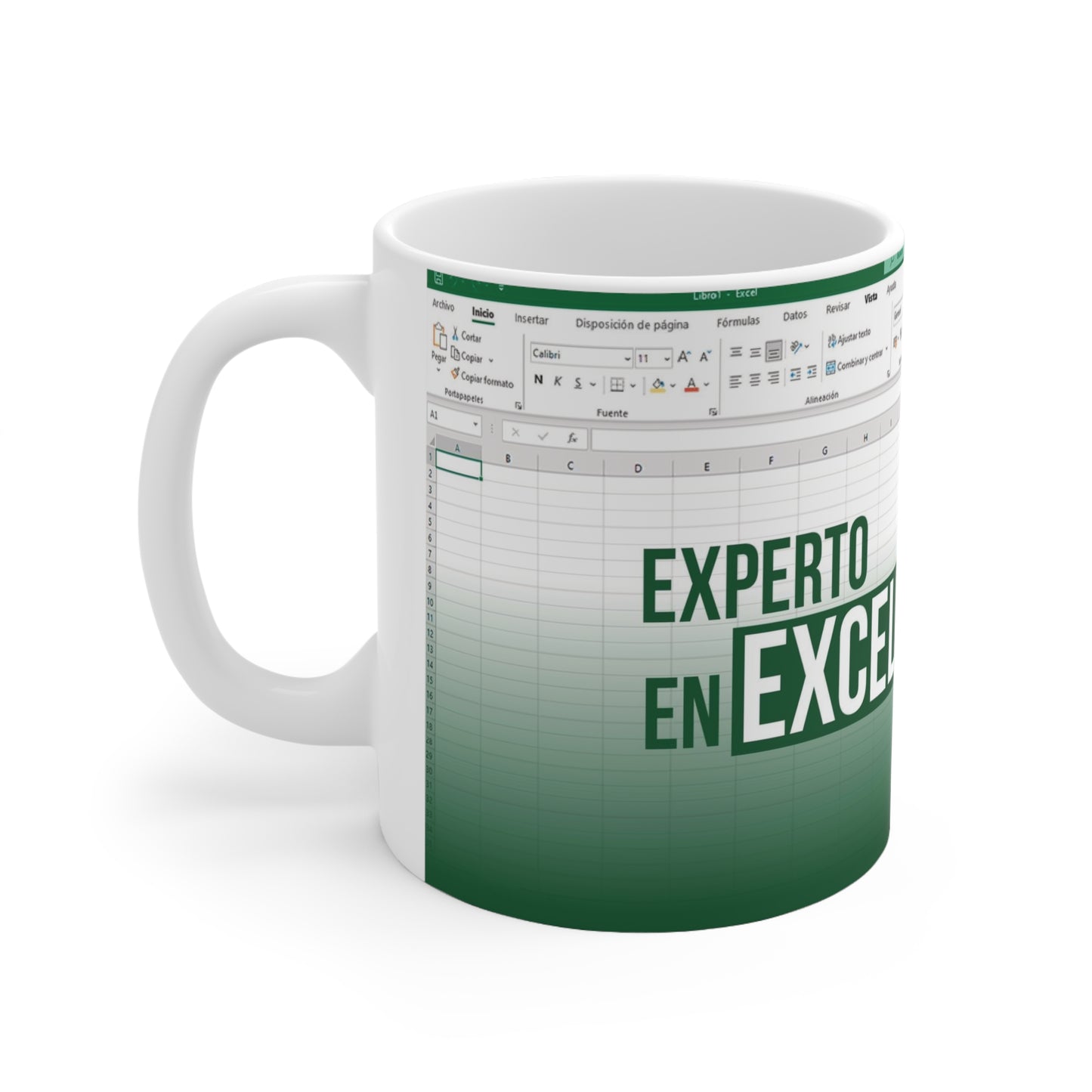 Experto en Excel, coffe mug, 11oz (1 Mug)