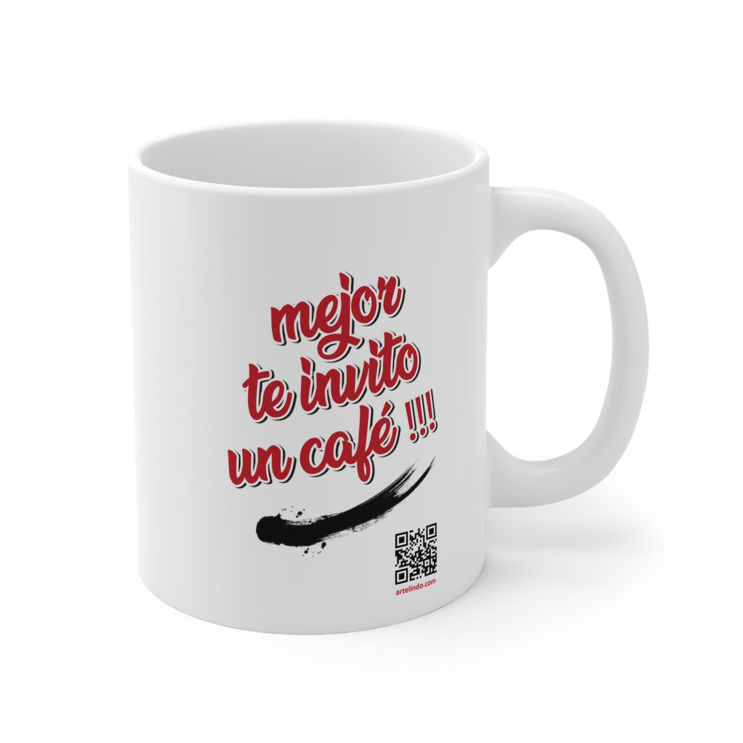 Ojo por ojo mejor te invito un cafe, funny coffe mug, 11oz (1 Mug)