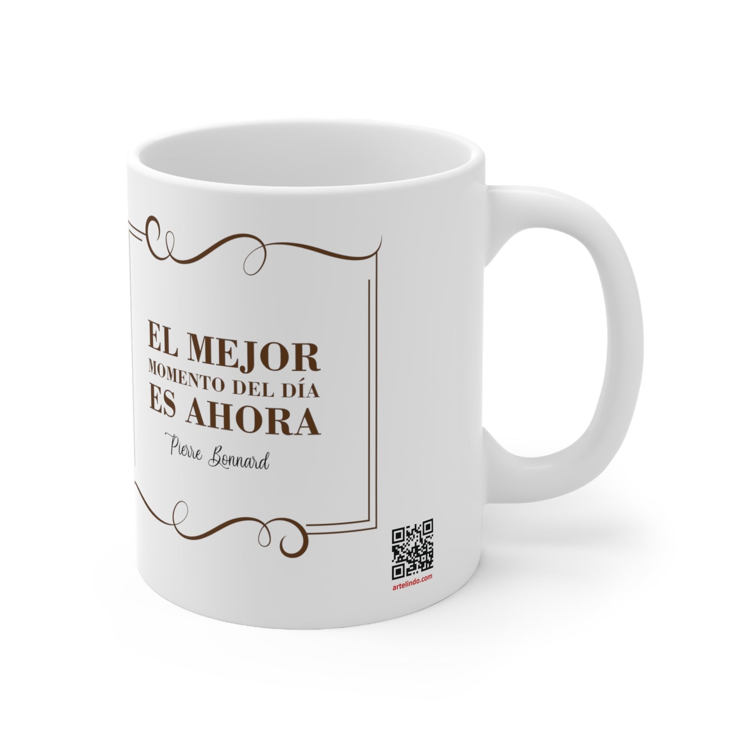 El mejor momento del día es ahora, funny coffe mug, 11oz (1 Mug)