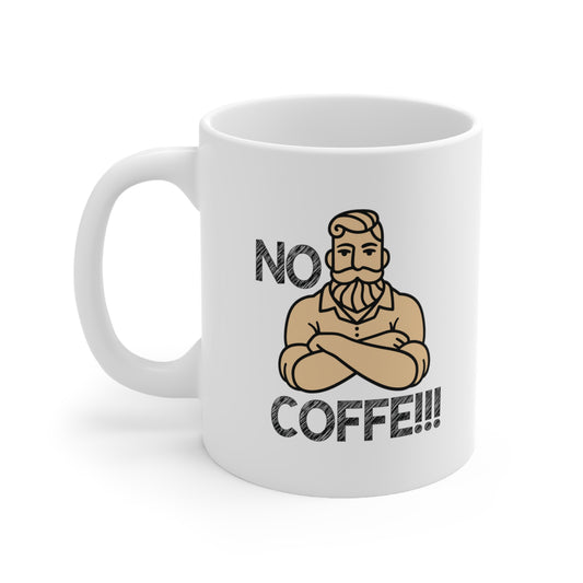 No coffe No Work, funny coffe mug, 11oz (1 Mug)