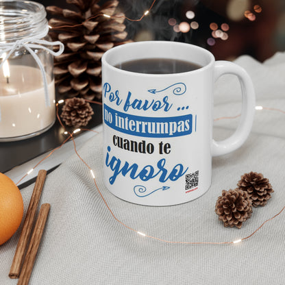 Por favor no interrumpir, coffe mug, 11oz (1 Mug)